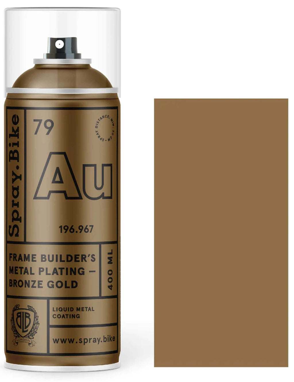 Spray Frame Builder's Metal Plating 400ml - Bronze Gold