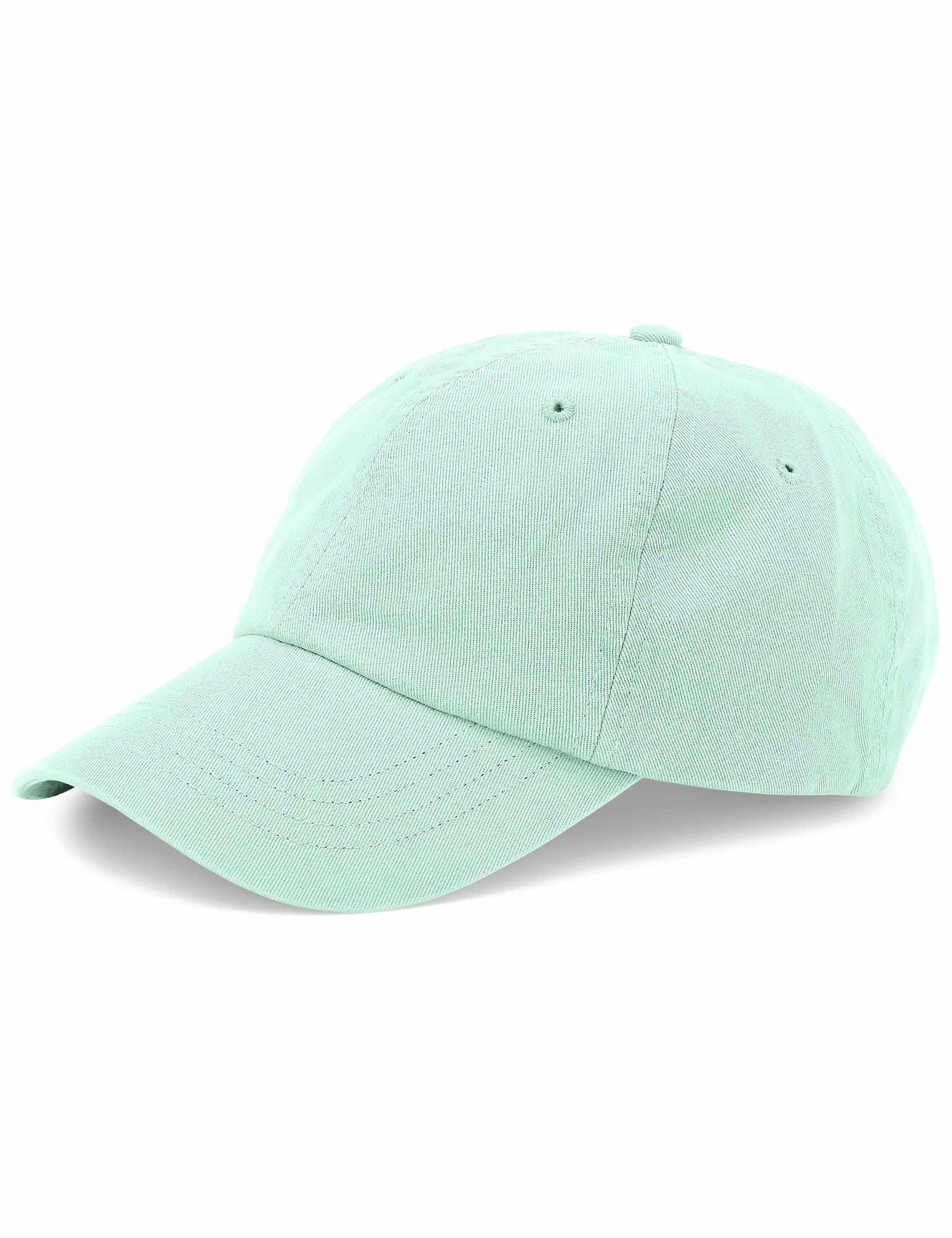 Organic 6 Panel Cap - Light Aqua