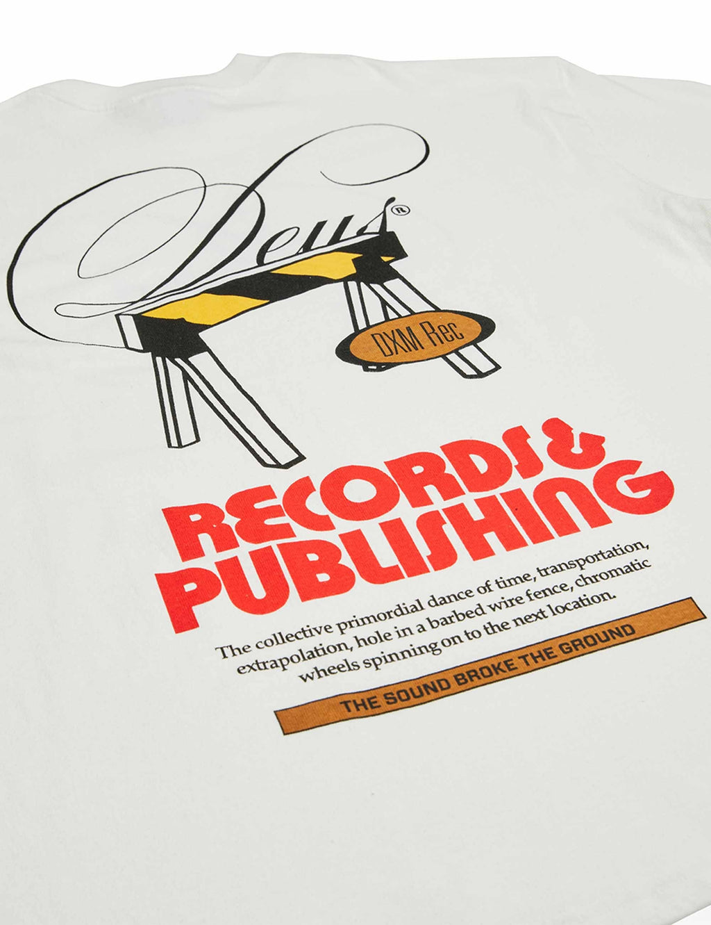Caution T-Shirt - Vintage White