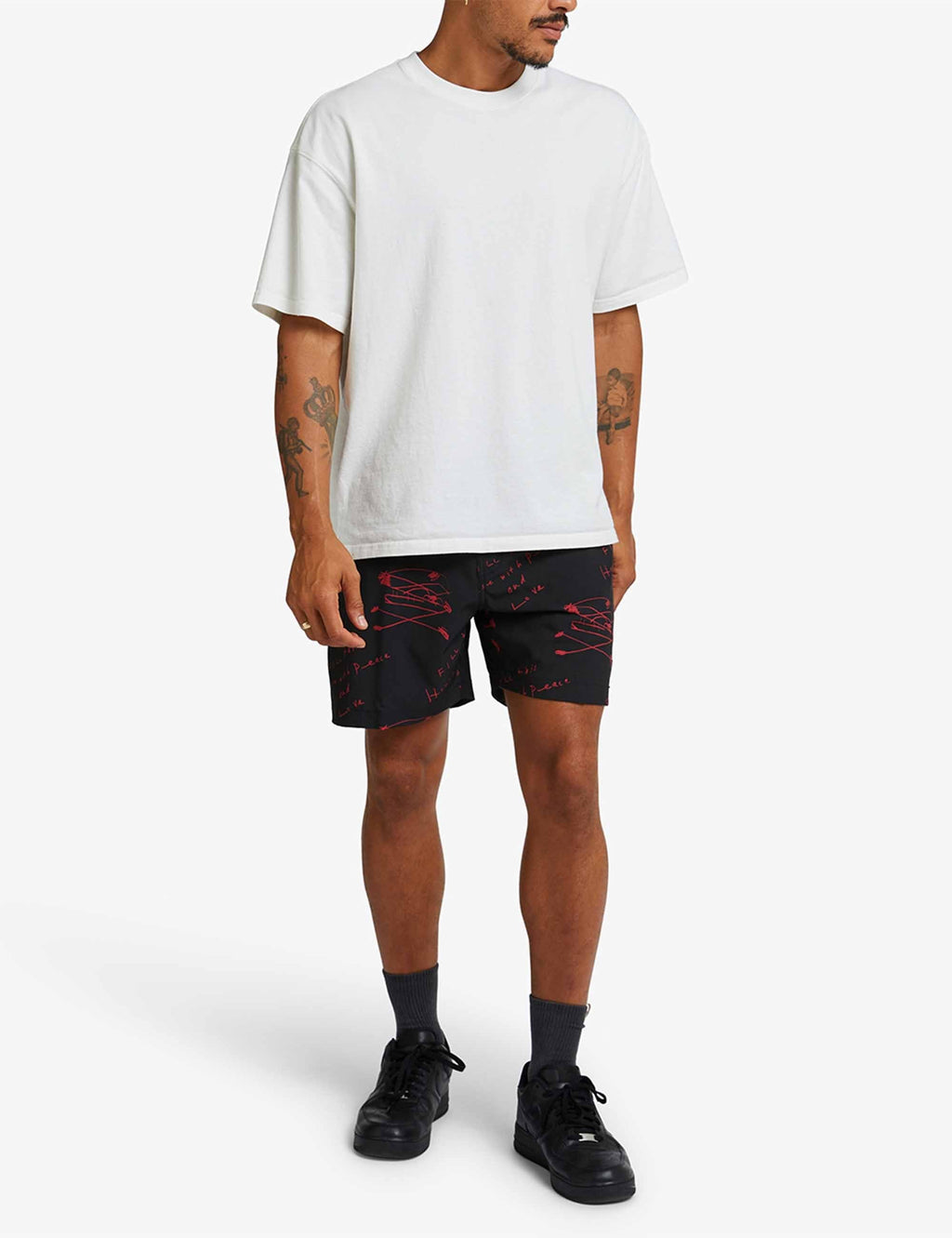 Old House Mesh Shorts - Red