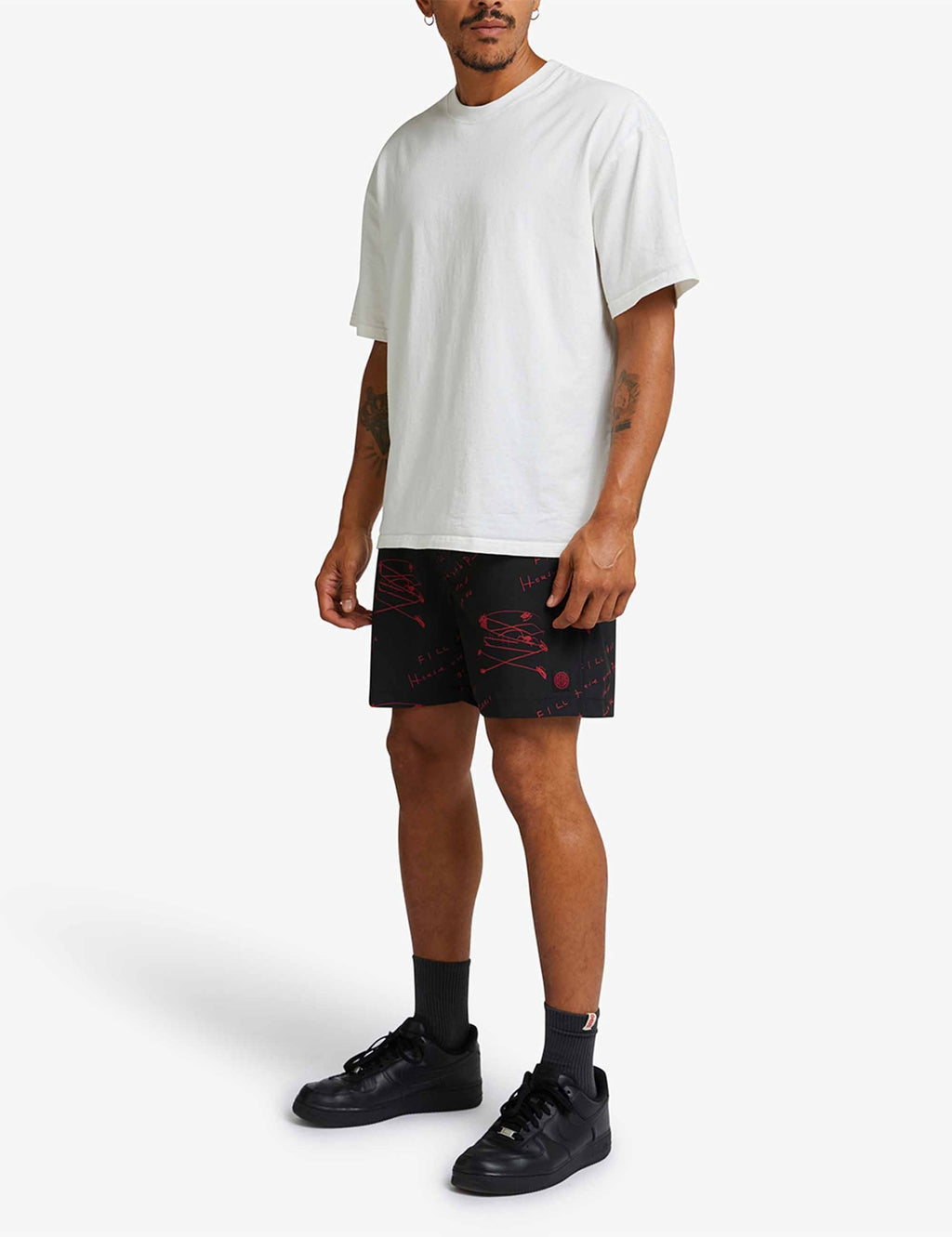 Old House Mesh Shorts - Red