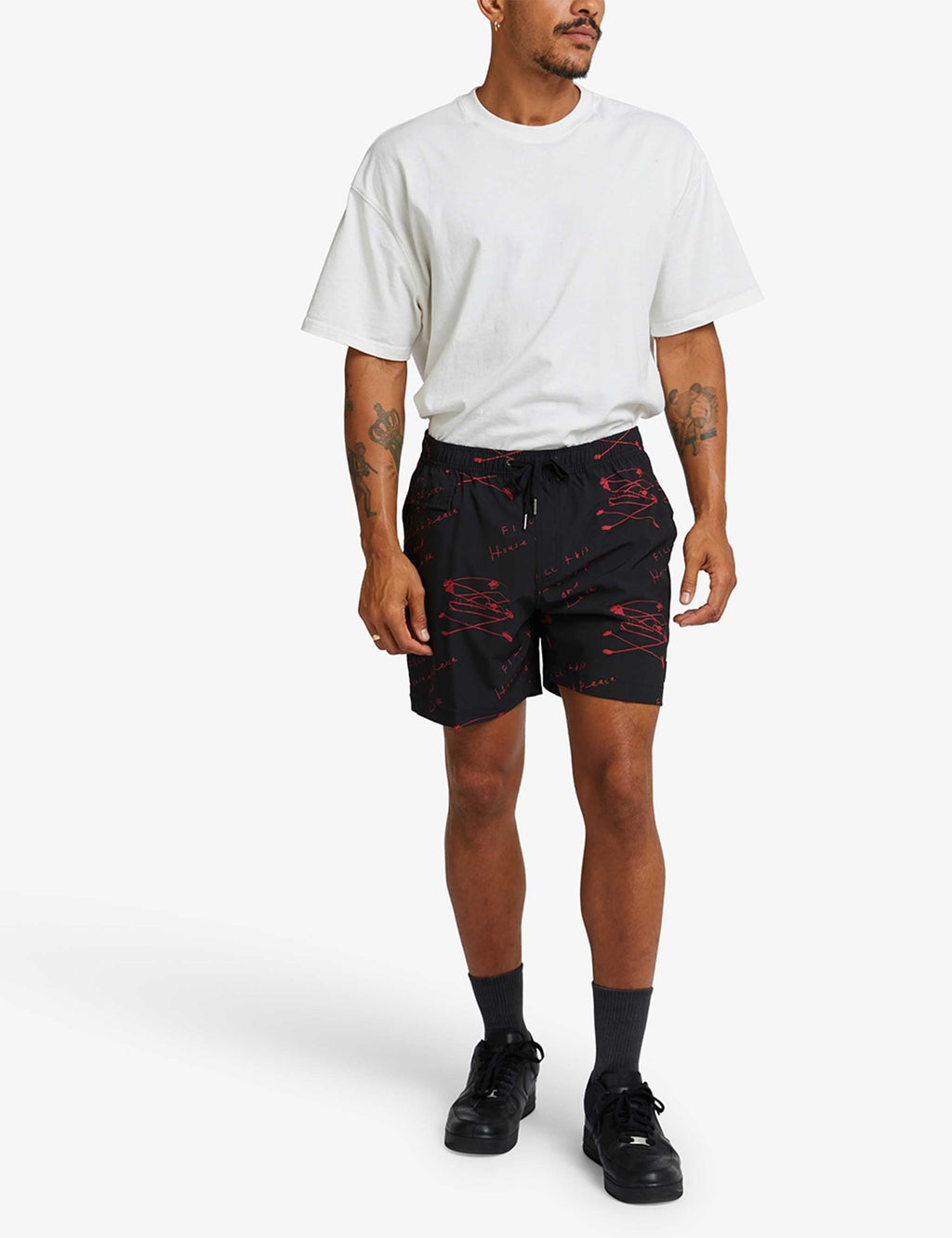 Old House Mesh Shorts - Red
