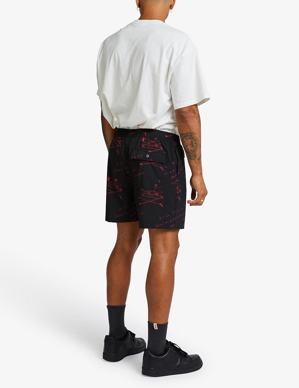 Old House Mesh Shorts - Red