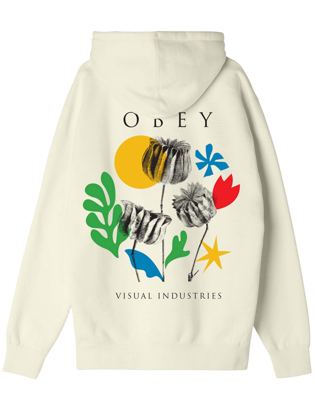 Flower Paper Scissors Hooded Sweat - Unbleached