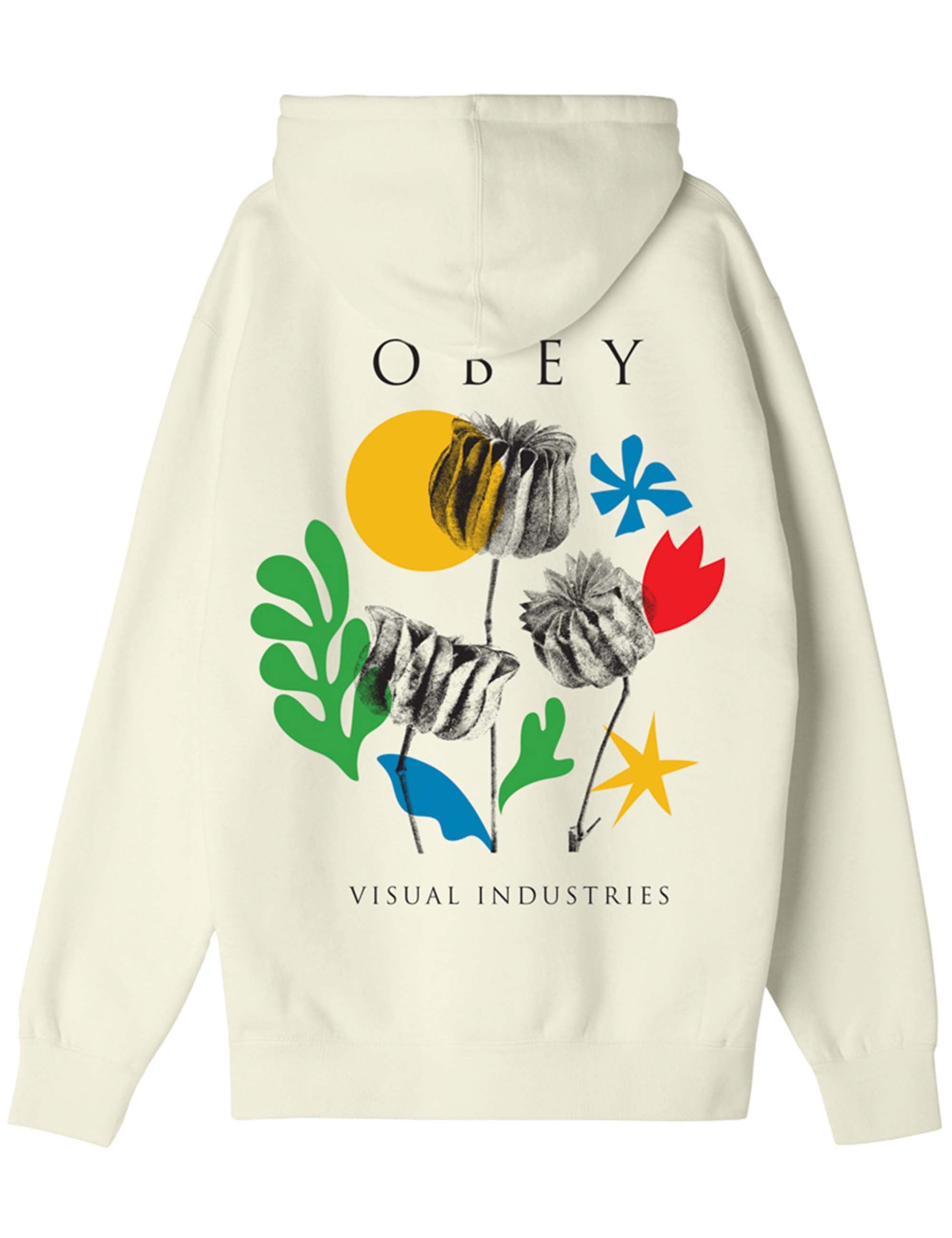 Flower Paper Scissors Hooded Sweat - Unbleached