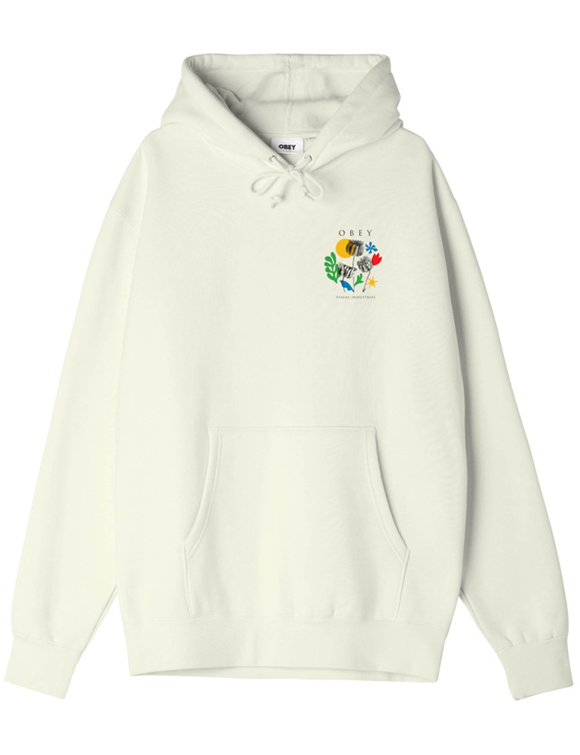 Flower Paper Scissors Hooded Sweat - Unbleached