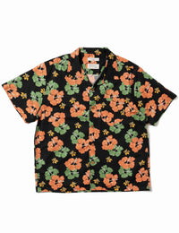 Arvid Floral Hawaii Shirt - Black