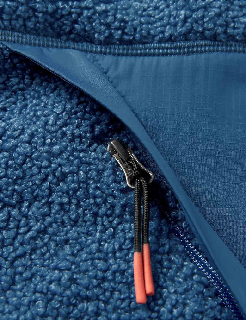 Muse Recycled Polar-Lined Sherpa Fleece - Blue Steel