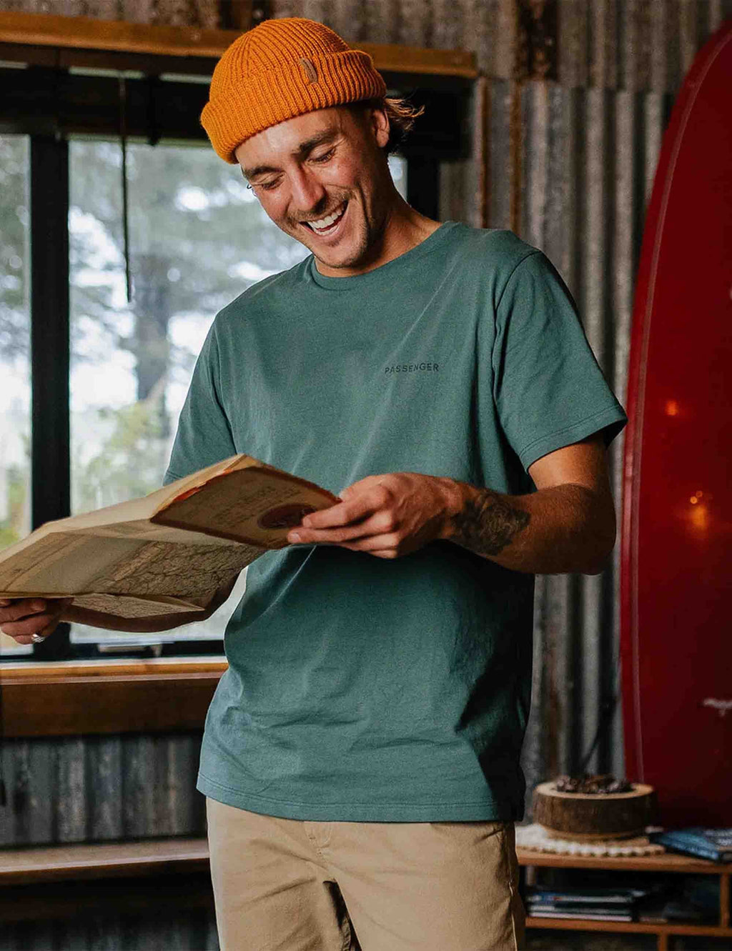 Made To Roam Recycled Cotton T-Shirt - Deep Ocean