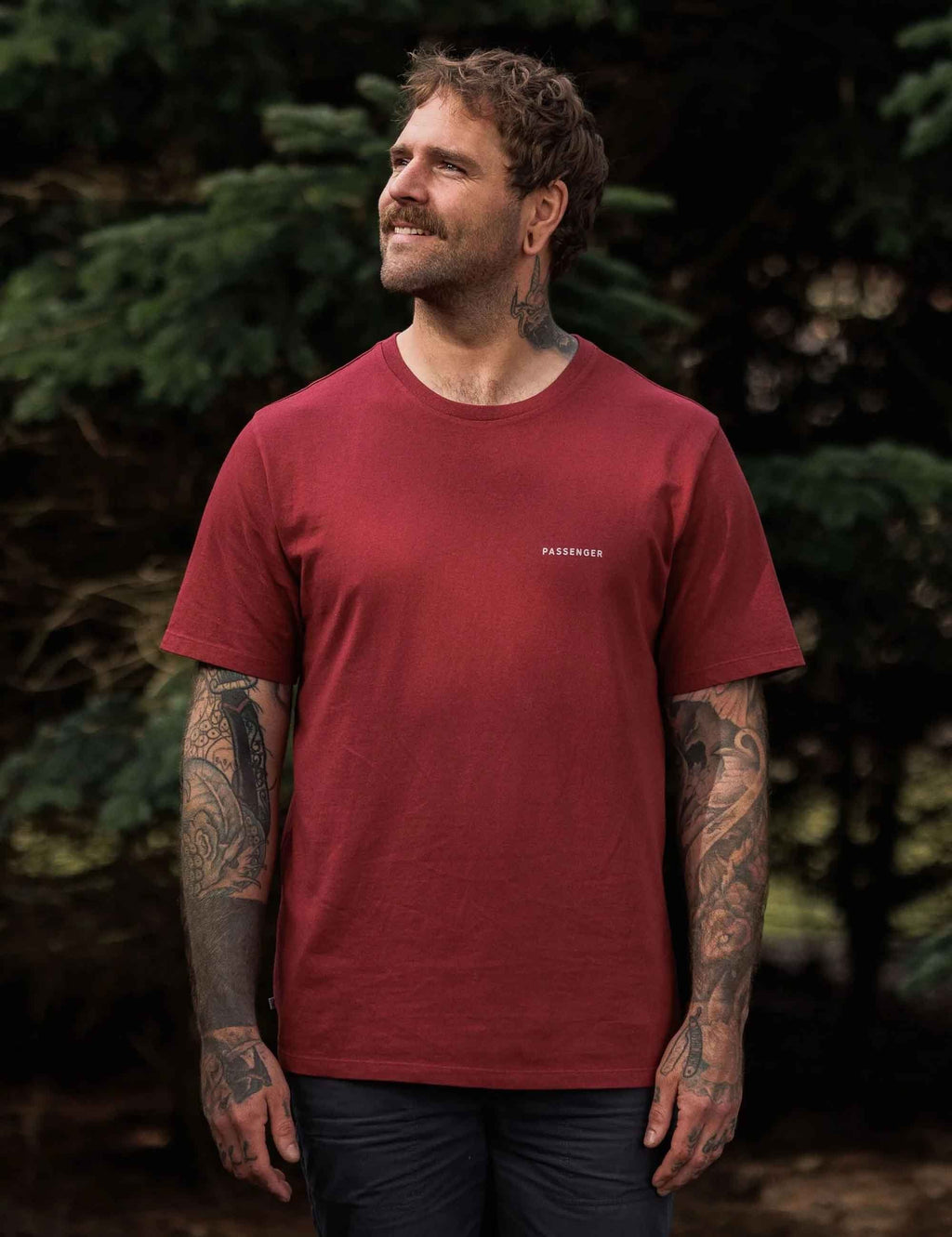 Made To Roam Recycled Cotton T-Shirt - Forest Berry