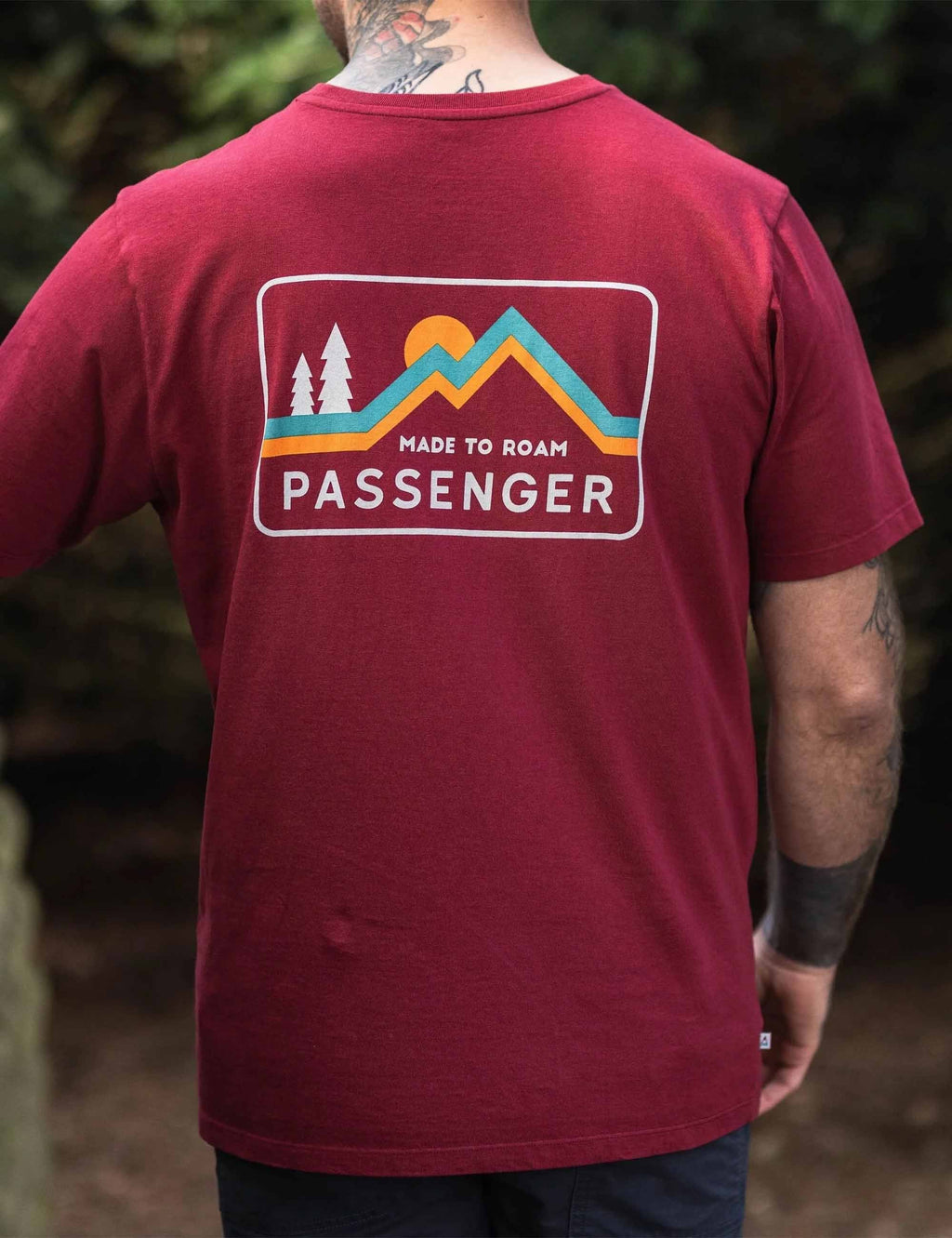 Made To Roam Recycled Cotton T-Shirt - Forest Berry