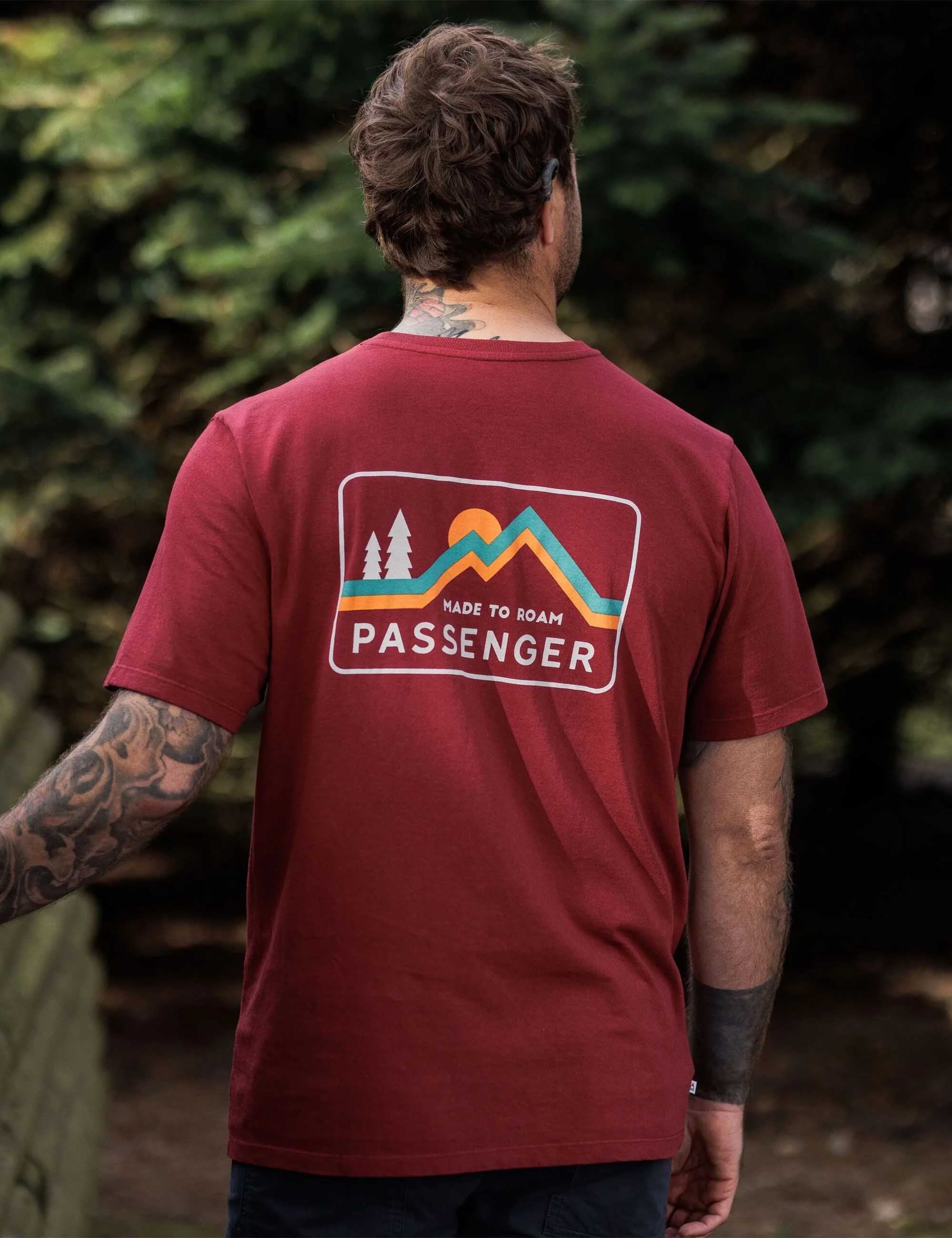 Passenger Made To Roam Recycled Cotton T-Shirt - Forest Berry