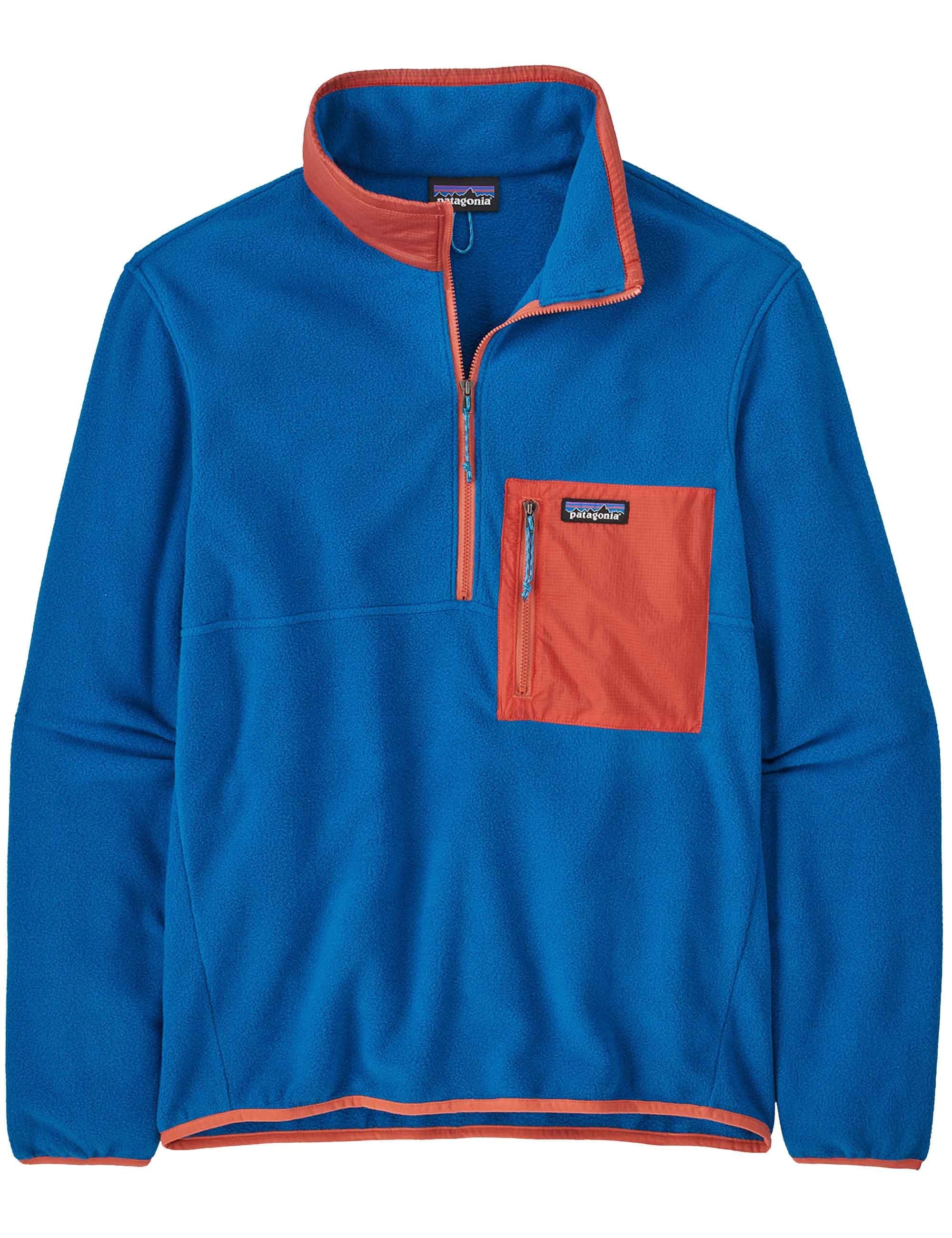 Patagonia Microdini 1/2 Zip Fleece Pullover - Endless Blue