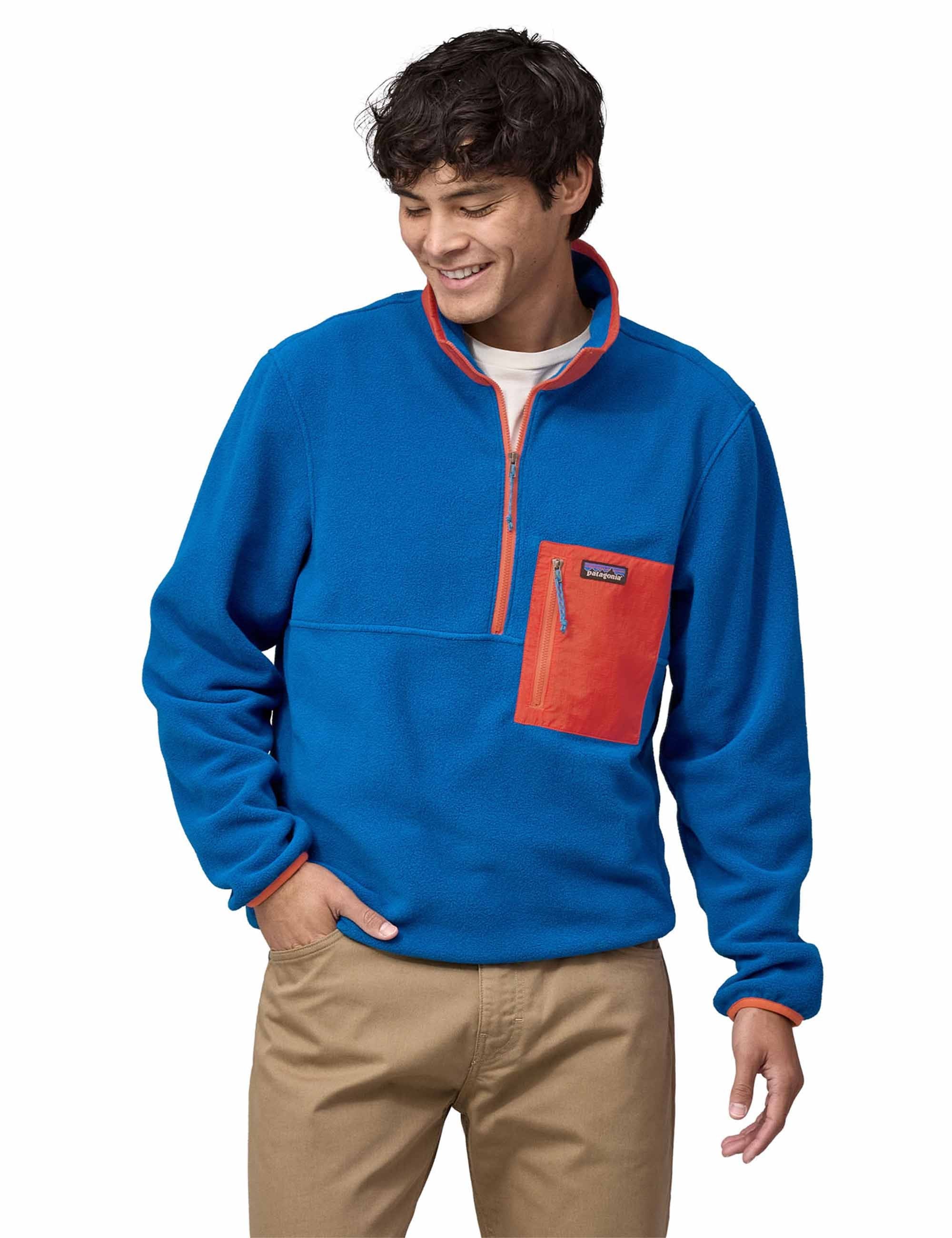 Patagonia Microdini 1/2 Zip Fleece Pullover - Endless Blue
