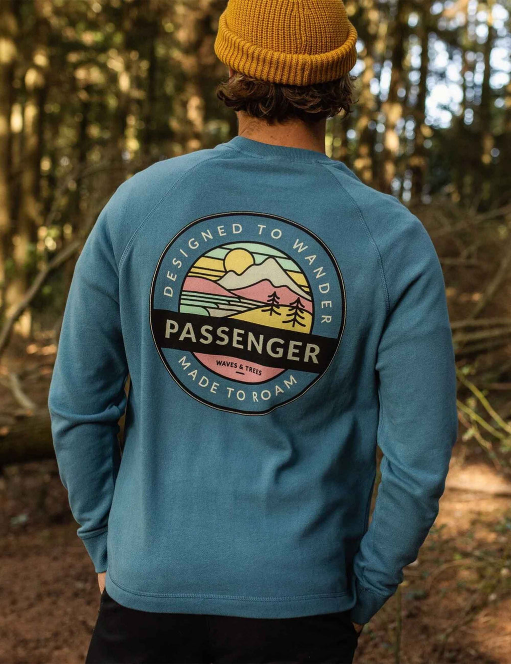 Odyssey Recycled Cotton Crew Sweat - Blue Steel