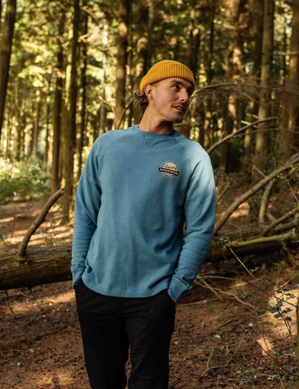 Odyssey Recycled Cotton Crew Sweat - Blue Steel