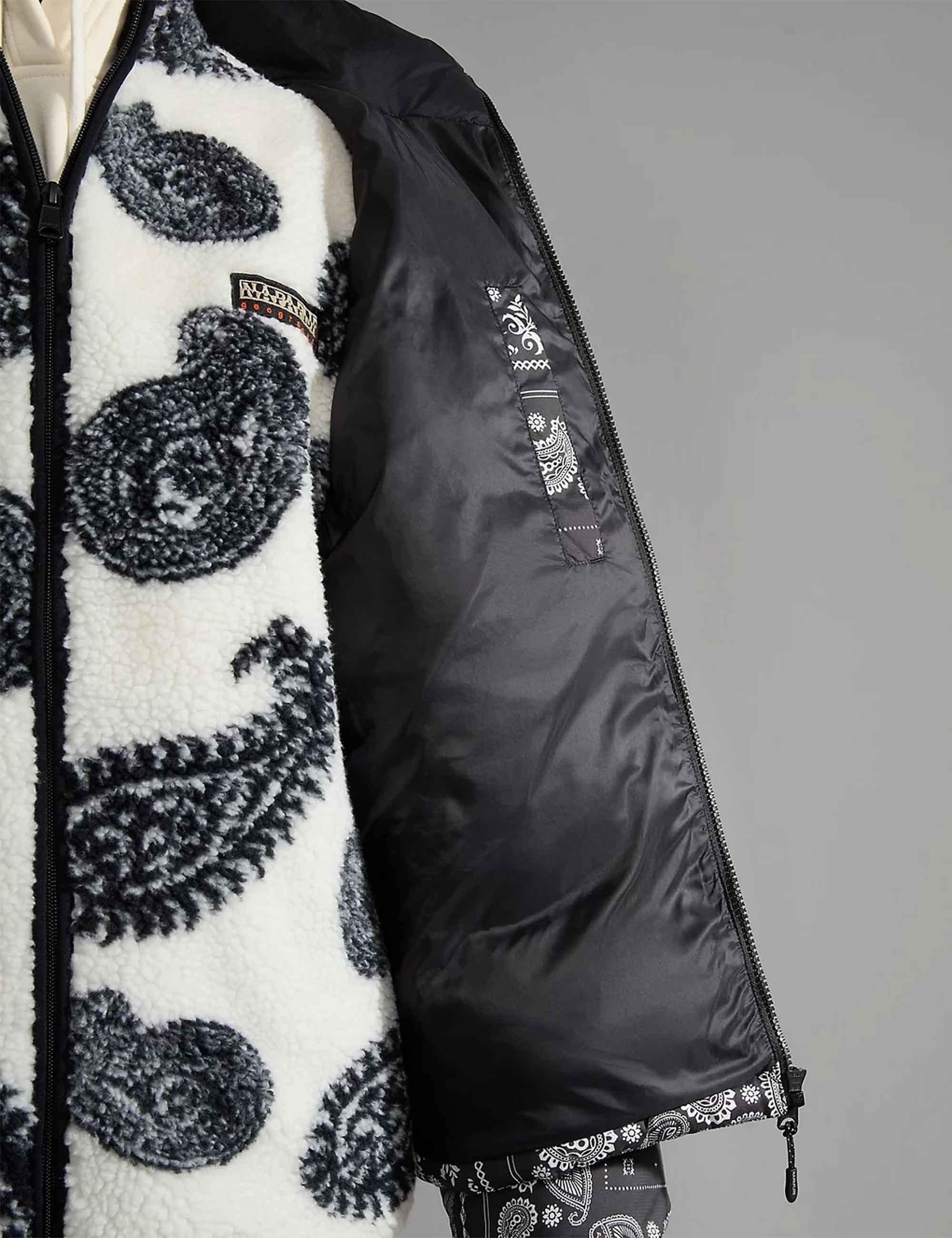 Napapijri Paisley Puffer Jacket - Black