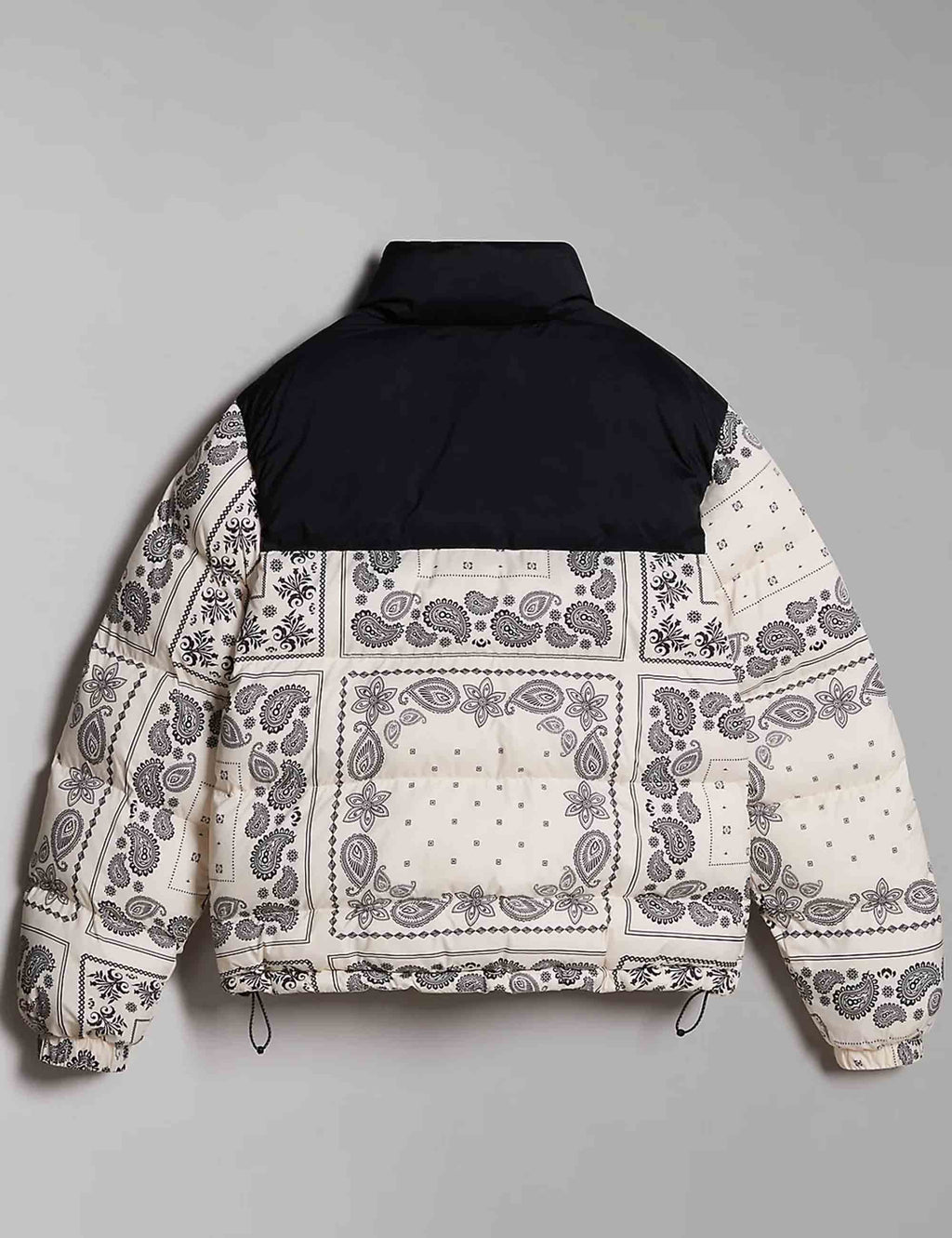 Paisley Puffer Jacket - White