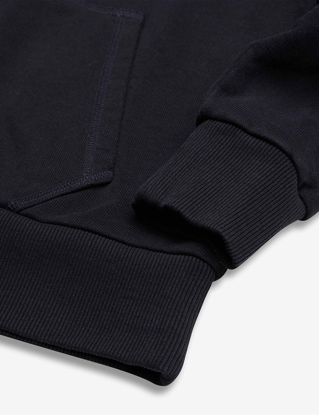 All Caps Hooded Sweat - Black
