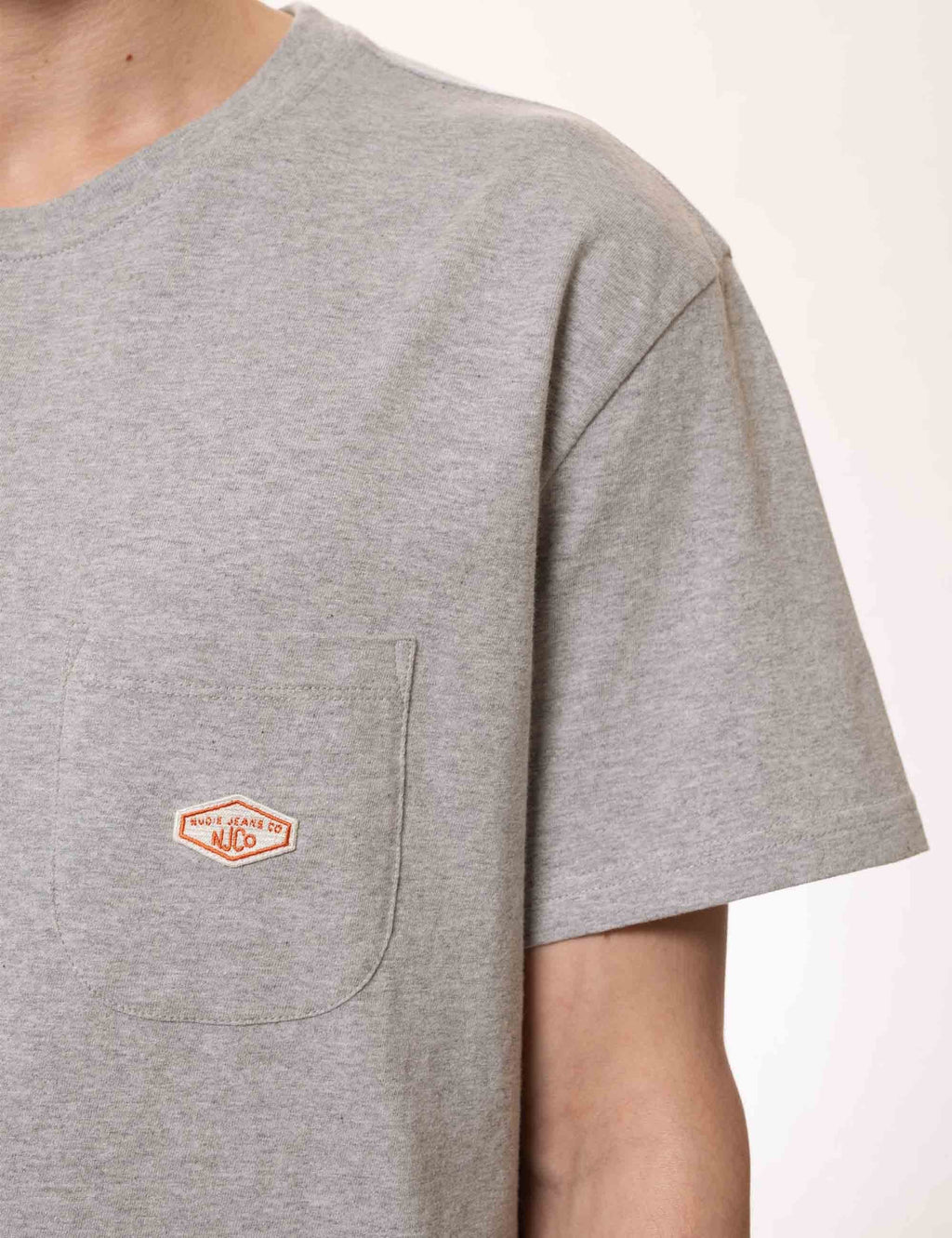 Leffe Pocket T-Shirt - Grey Melange