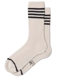 Women's Tennis Sock s - Off White/Black