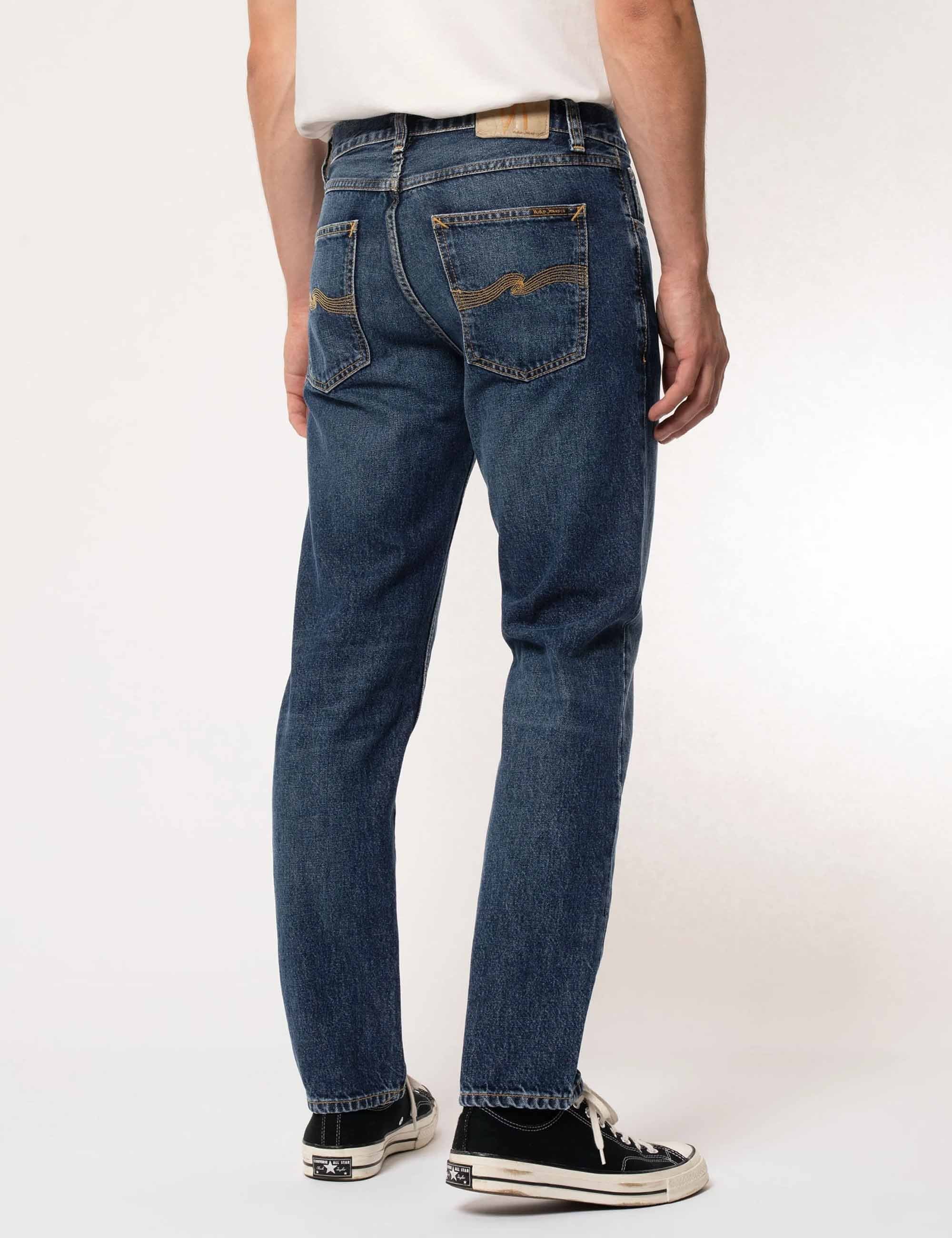Nudie Jeans Gritty Jackson Jeans - Blue Slate Wash