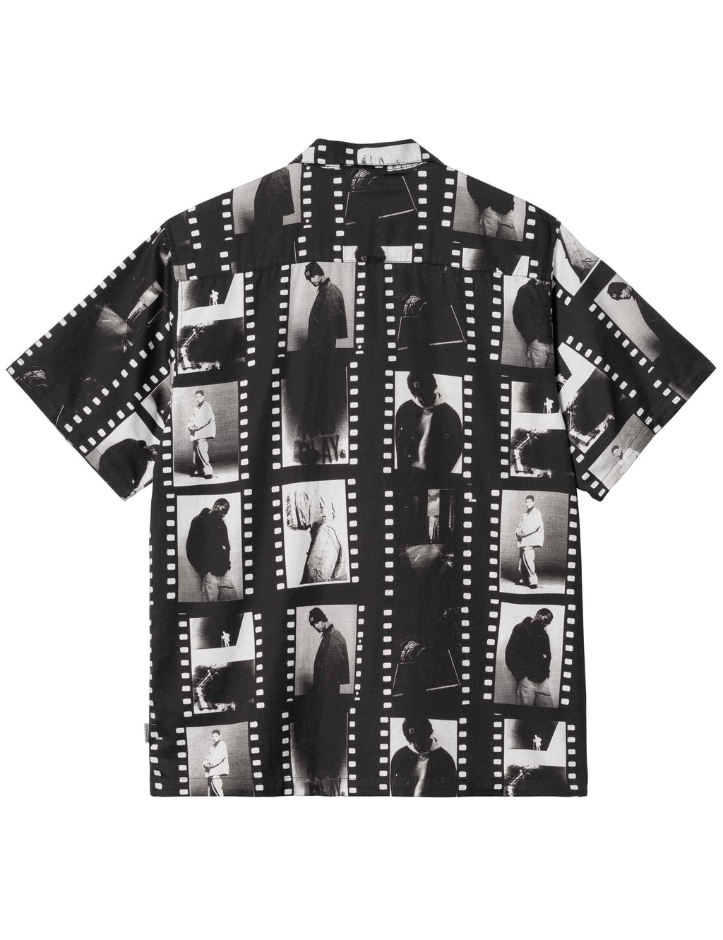 Photo Strip Short Sleeve Shirt - AOP Print Black Multicoloured