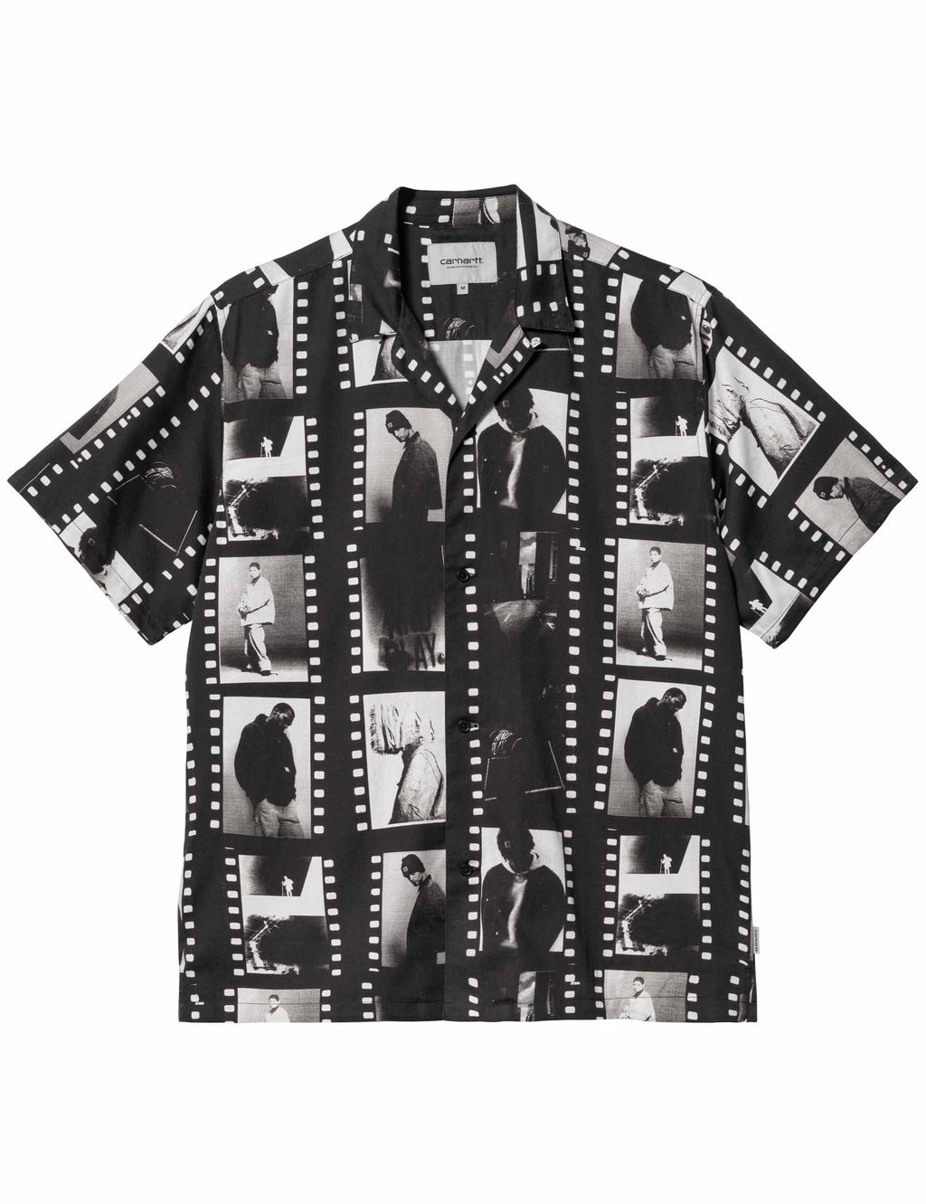 Photo Strip Short Sleeve Shirt - AOP Print Black Multicoloured