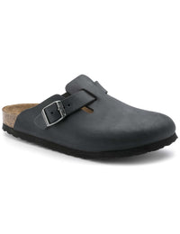Women's Boston Leather Mules LEOI - Black (Regular Fit)