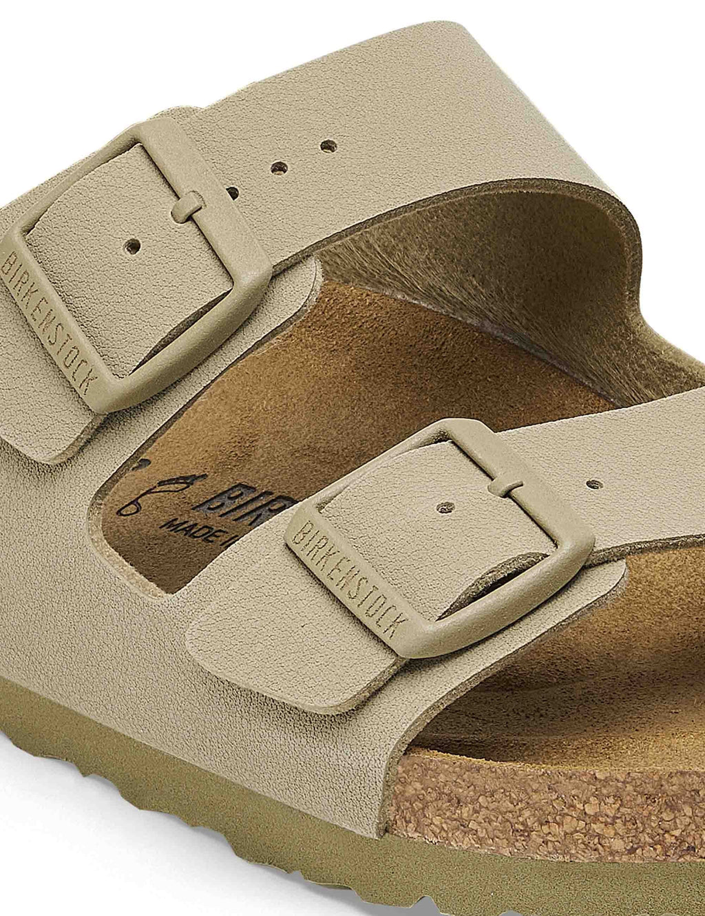 Women's Arizona Birko-Flor Sandals - Faded Khaki (Narrow Fit)