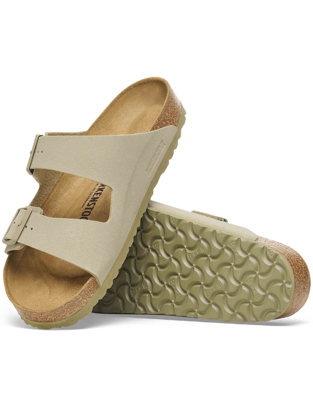Women's Arizona Birko-Flor Sandals - Faded Khaki (Narrow Fit)