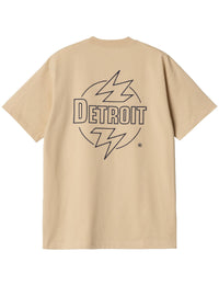 Ablaze T-Shirt - Cornsilk/Air Force Blue