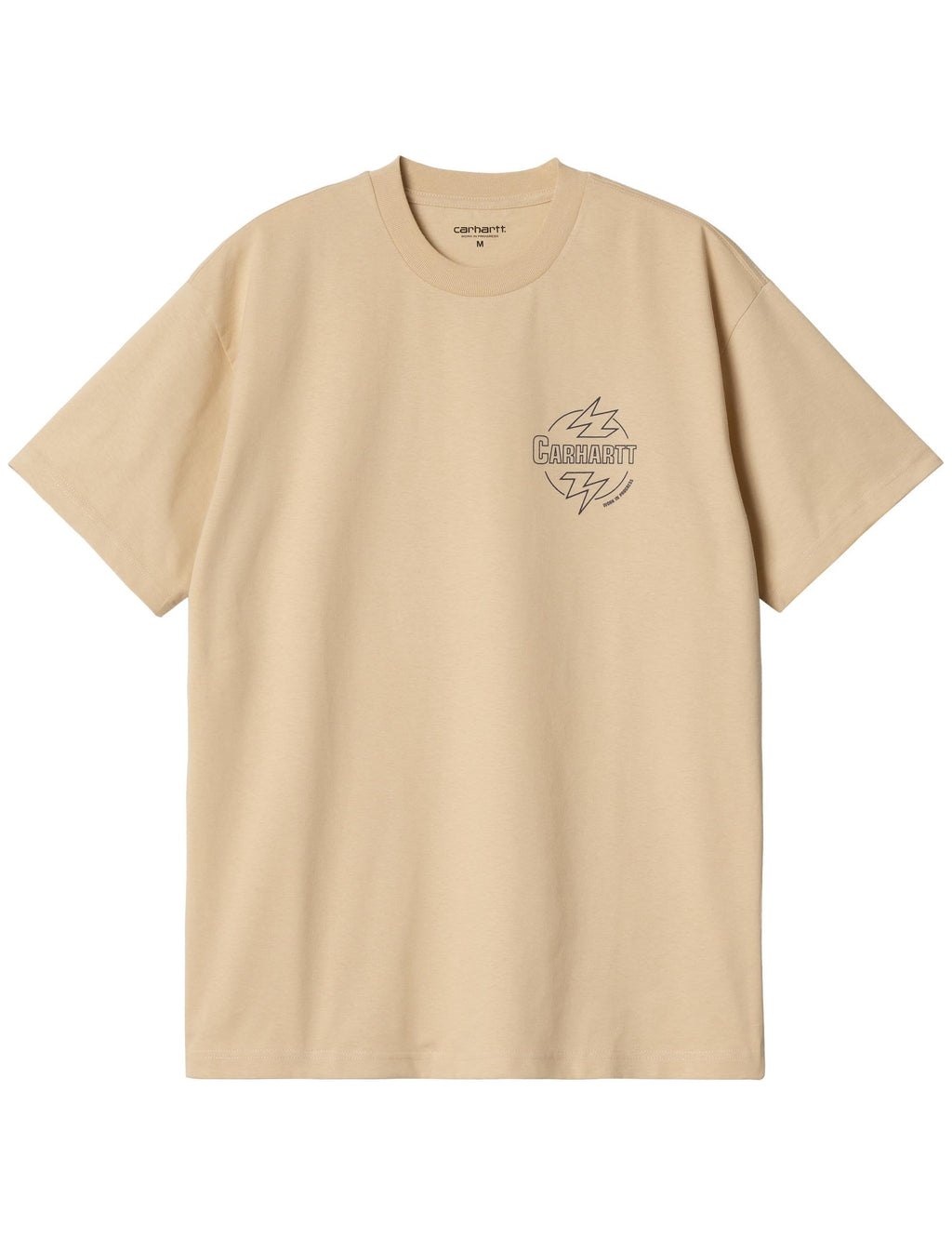 Ablaze T-Shirt - Cornsilk/Air Force Blue
