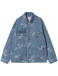 Stamp Jacket - Blue Bleached