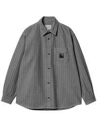 Menard Shirt Jacket - Grey Rinsed