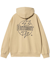 Ablaze Hooded Jacket - Cornsilk/Air Force Blue