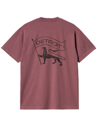 Stamp T-Shirt - Dusty Fuchsia/Black