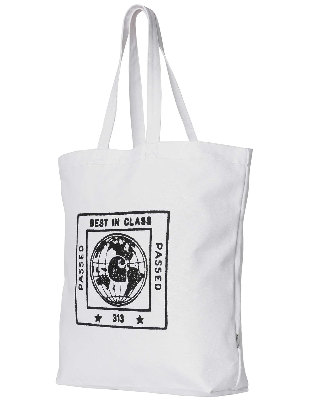 Stamp Tote Bag - White/Black