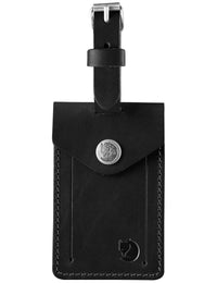 Ovik Leather Luggage Tag - Black