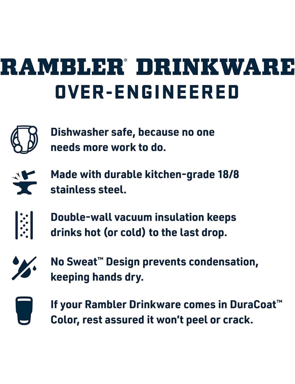 Rambler Stackable Lowball 10oz (296ml) - White