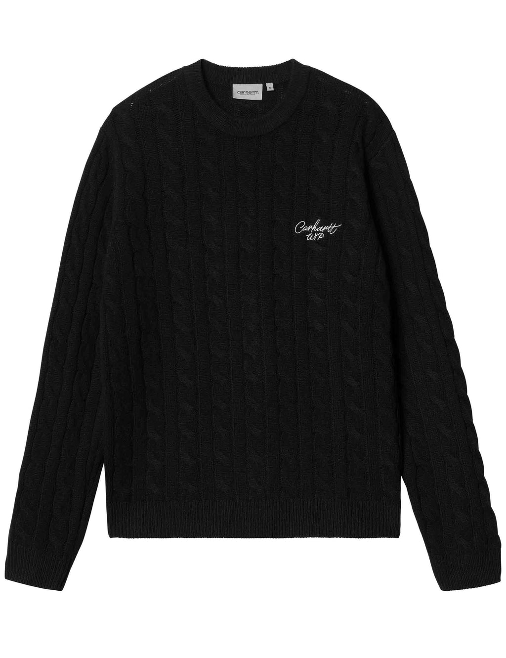 Signature Knit Crew Sweater - Black/Wax