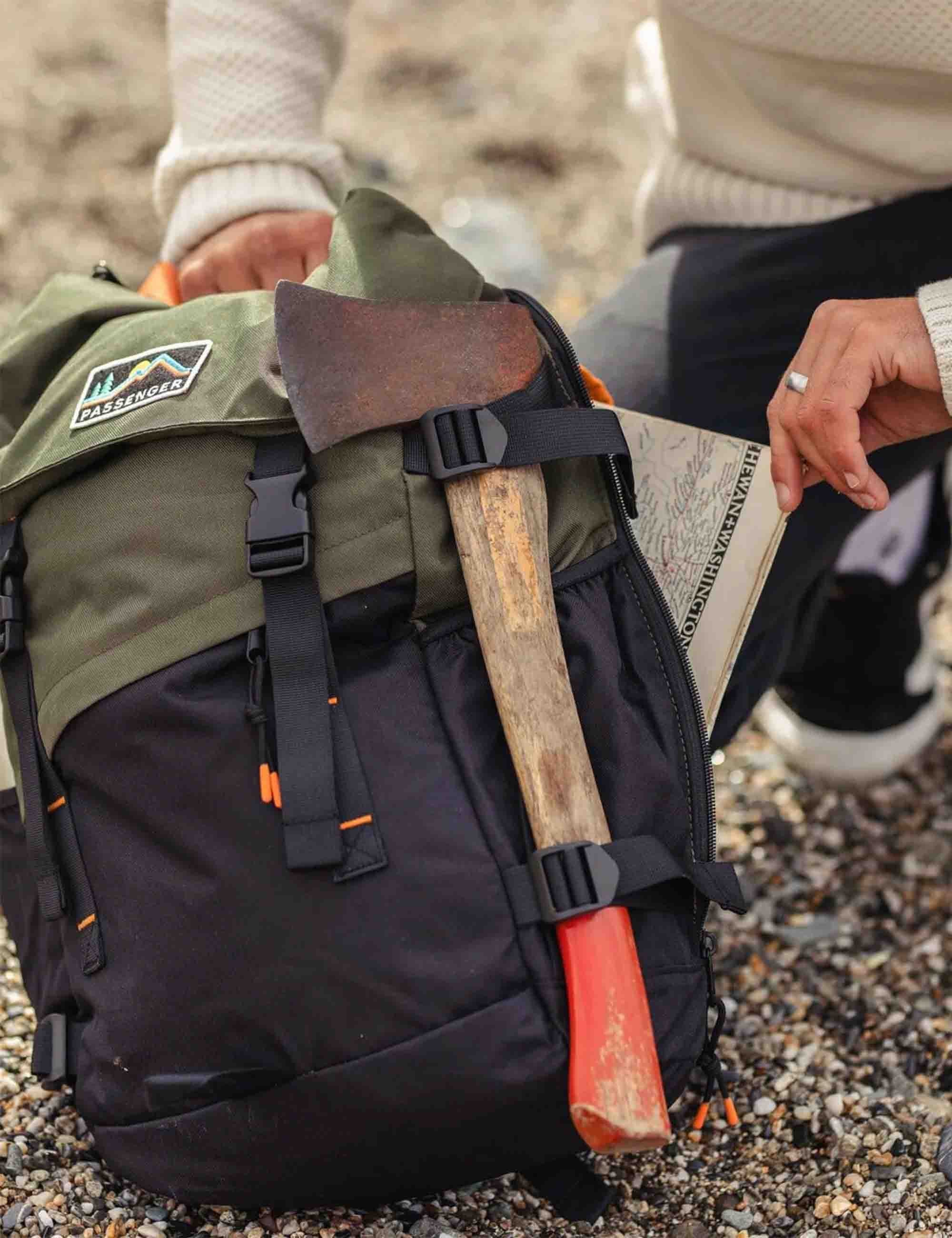 Boondocker 26L Recycled Backpack - Black/Khaki