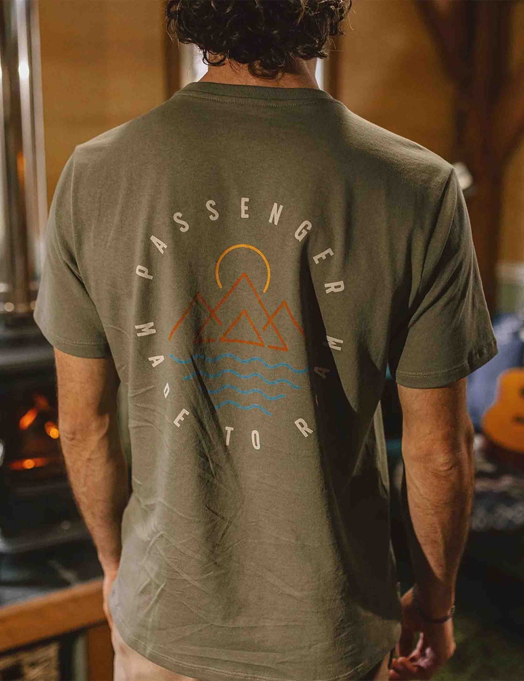 Escapism Recycled Cotton T-Shirt - Dusty Olive