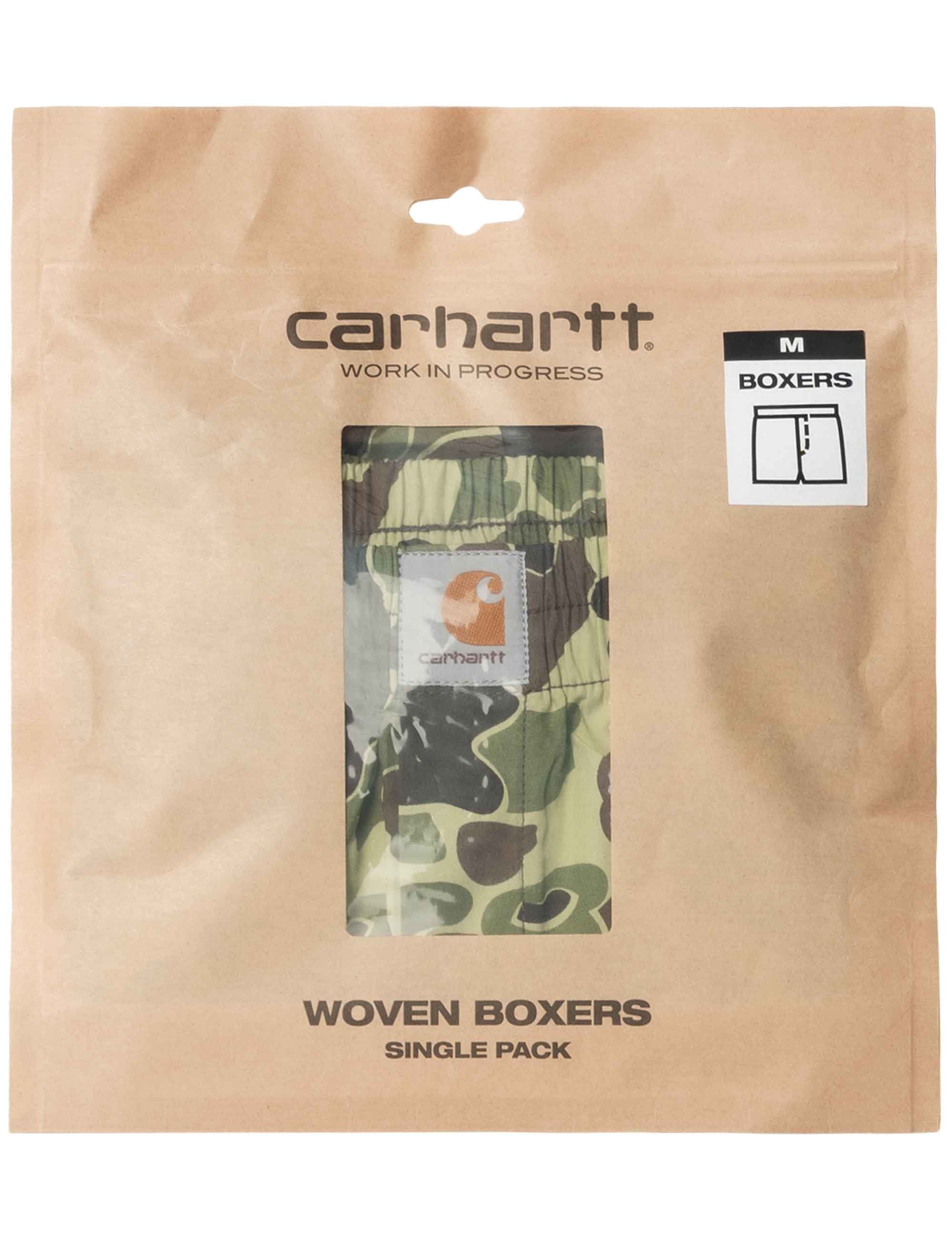 Cotton Boxer Shorts - Camo Duck Green