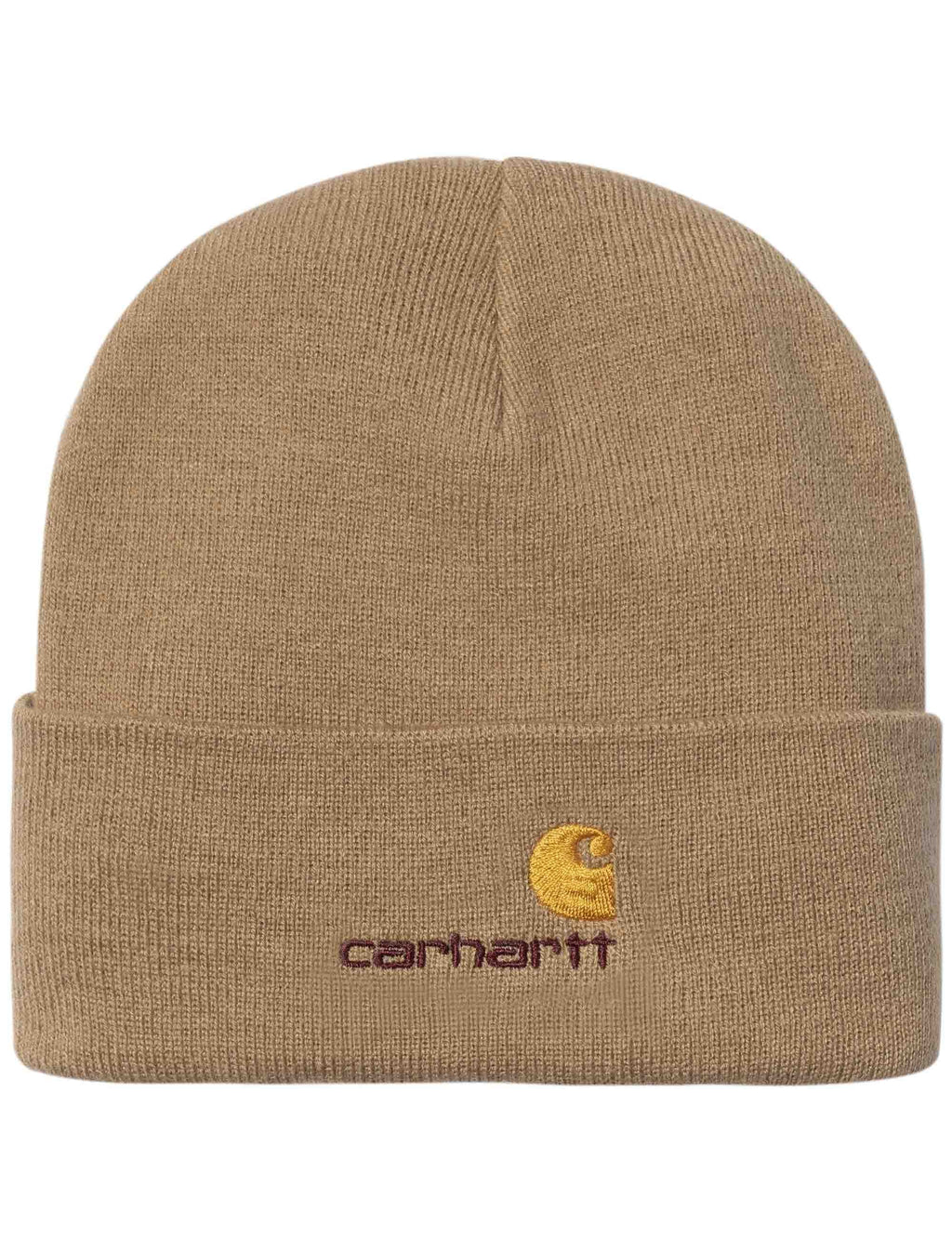 American Script Beanie Hat - Peanut