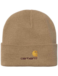 American Script Beanie Hat - Peanut