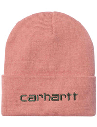 Script Beanie Hat - Dusty Rose/Sycamore Tree