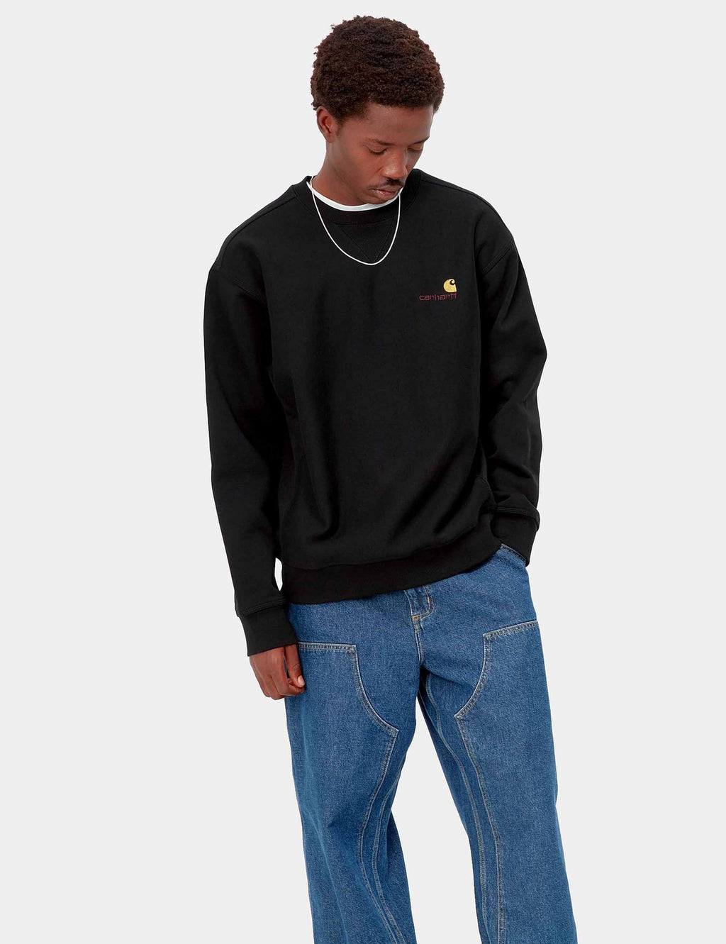 American Script Crew Sweat - Black