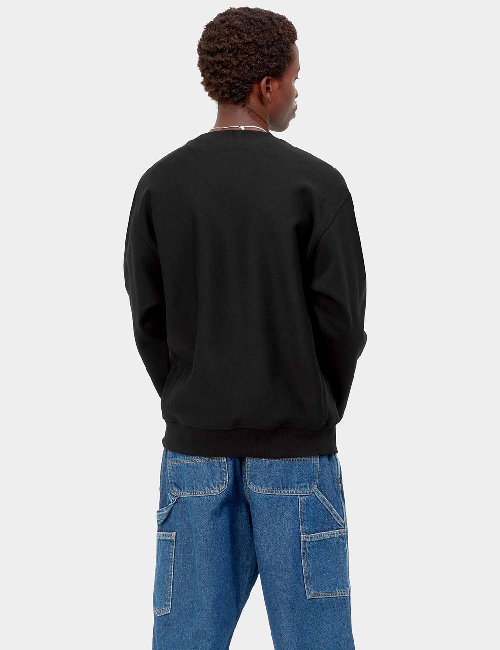 American Script Crew Sweat - Black