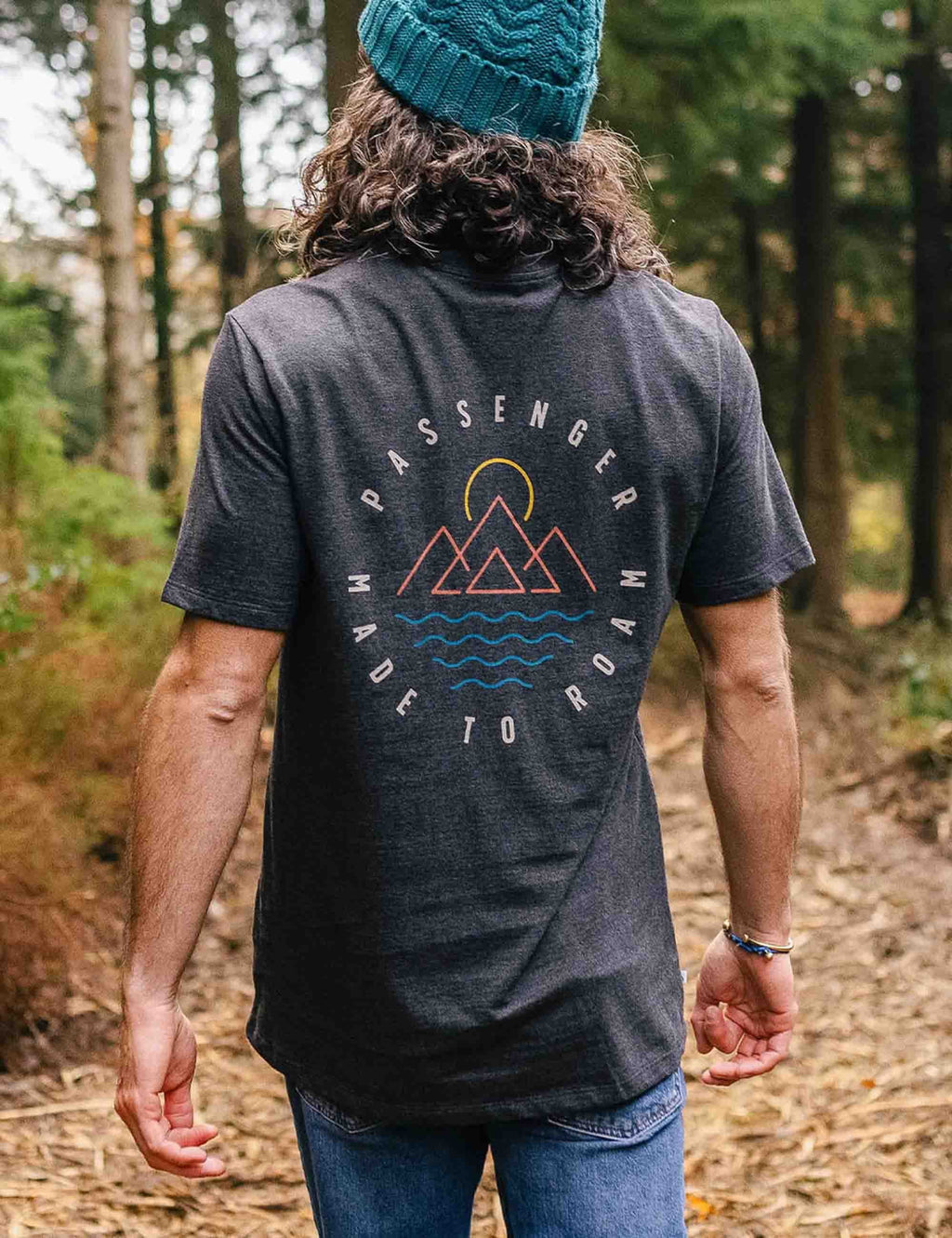 Escapism Recycled Cotton T-Shirt - Charcoal Marl